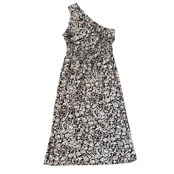 Rails Selani One Shoulder Midi Dress Russet Floral Size Large - Picture 5 of 11